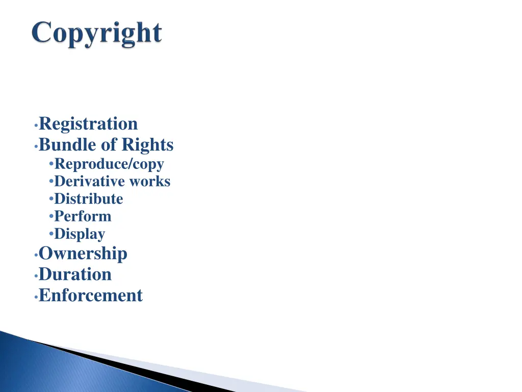 registration bundle of rights reproduce copy
