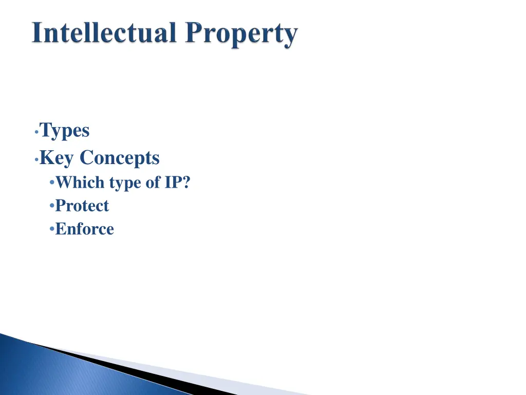 types key concepts which type of ip protect