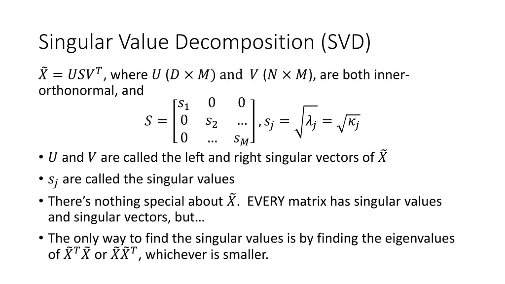 singular value decomposition svd 1