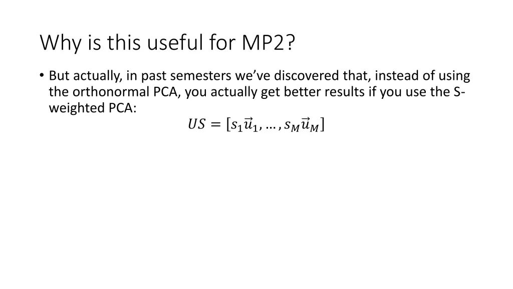 why is this useful for mp2 1