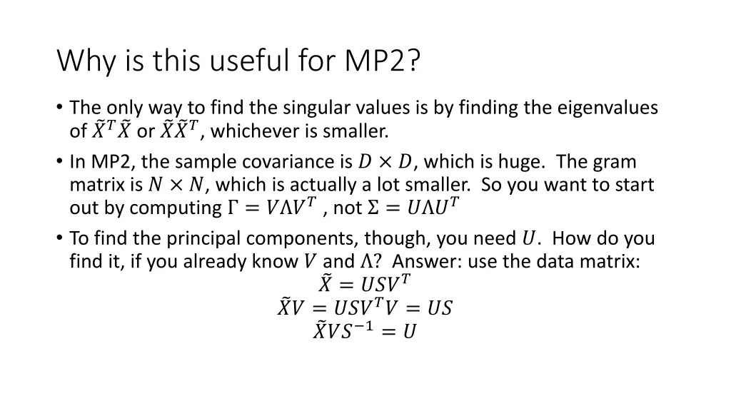 why is this useful for mp2