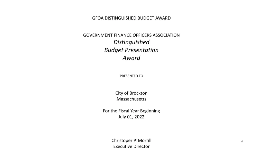 gfoa distinguished budget award