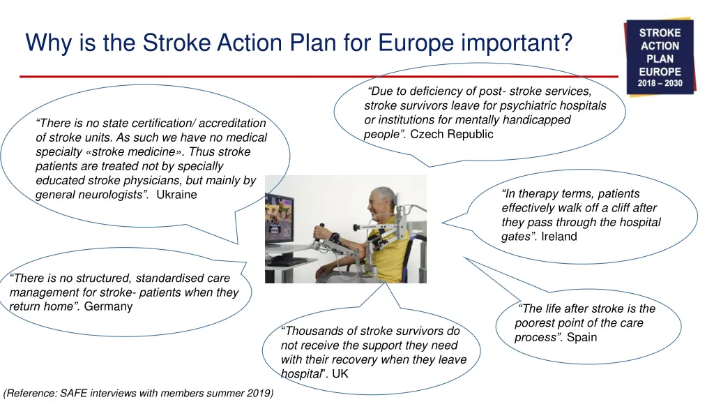 why is the stroke action plan for europe important
