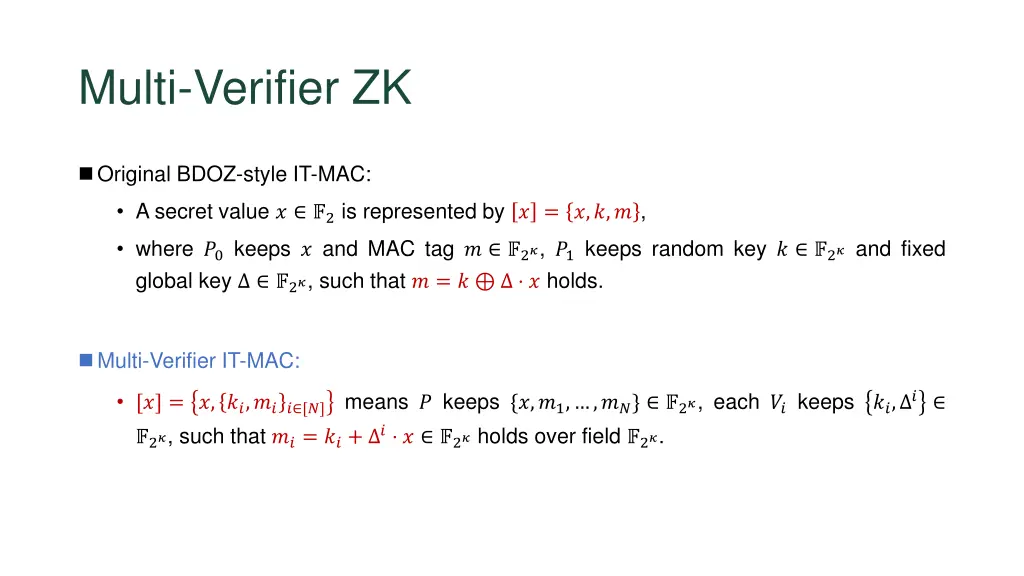 multi verifier zk
