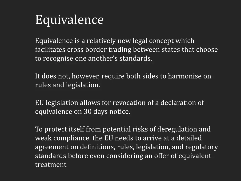 equivalence