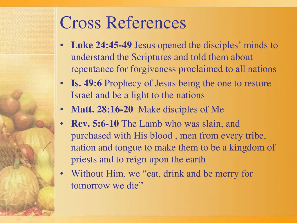 cross references