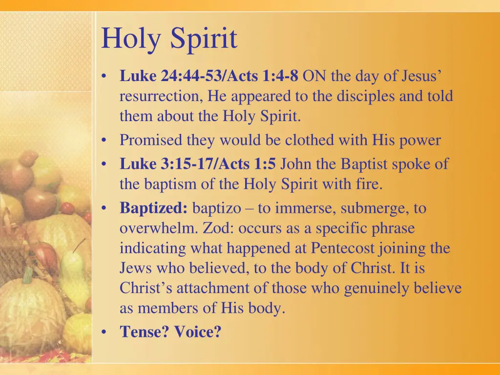 holy spirit