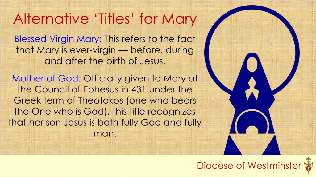 alternative titles for mary