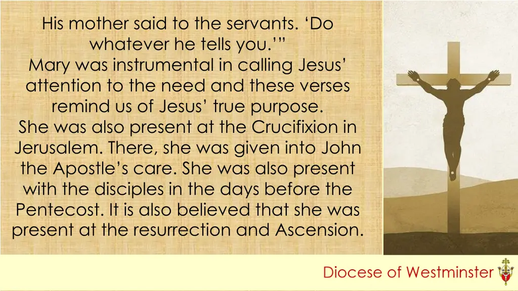 his mother said to the servants do whatever