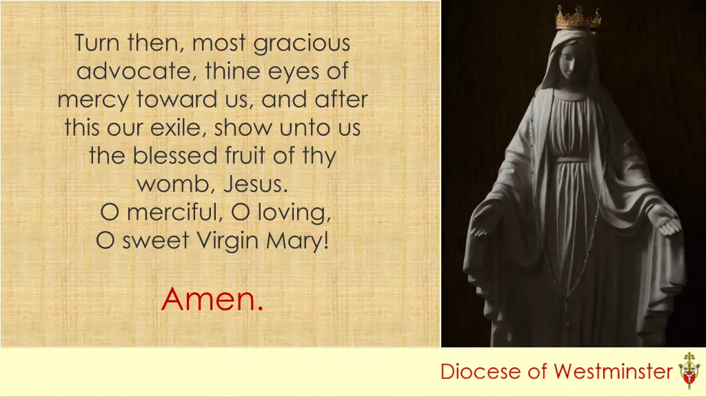 turn then most gracious advocate thine eyes