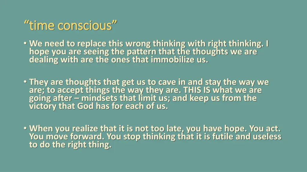 time conscious time conscious we need to replace