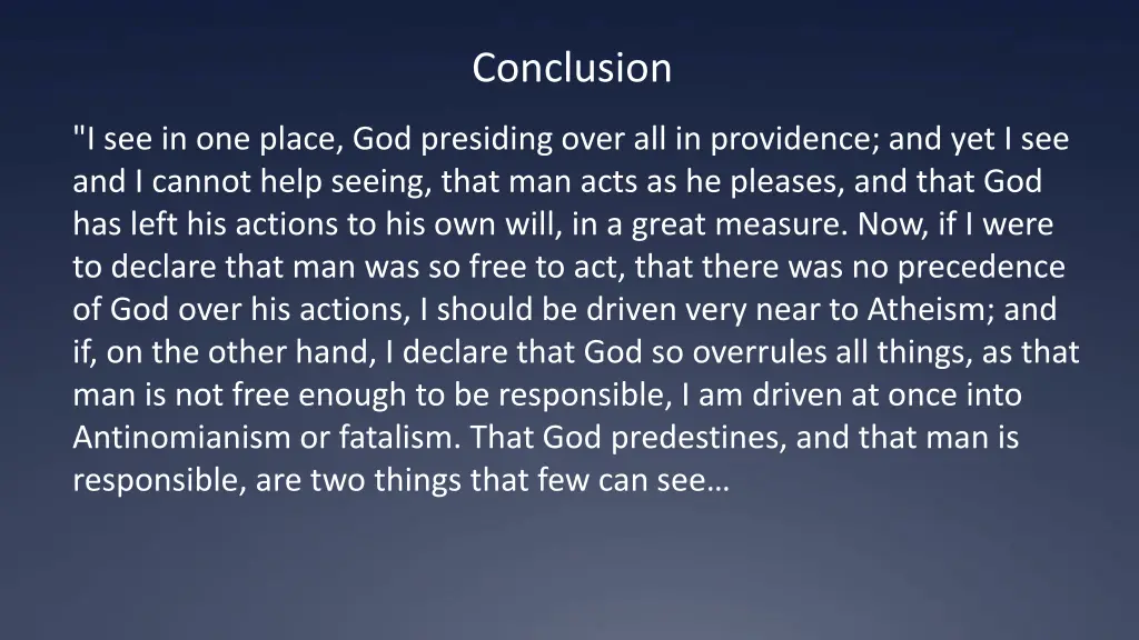 conclusion 1