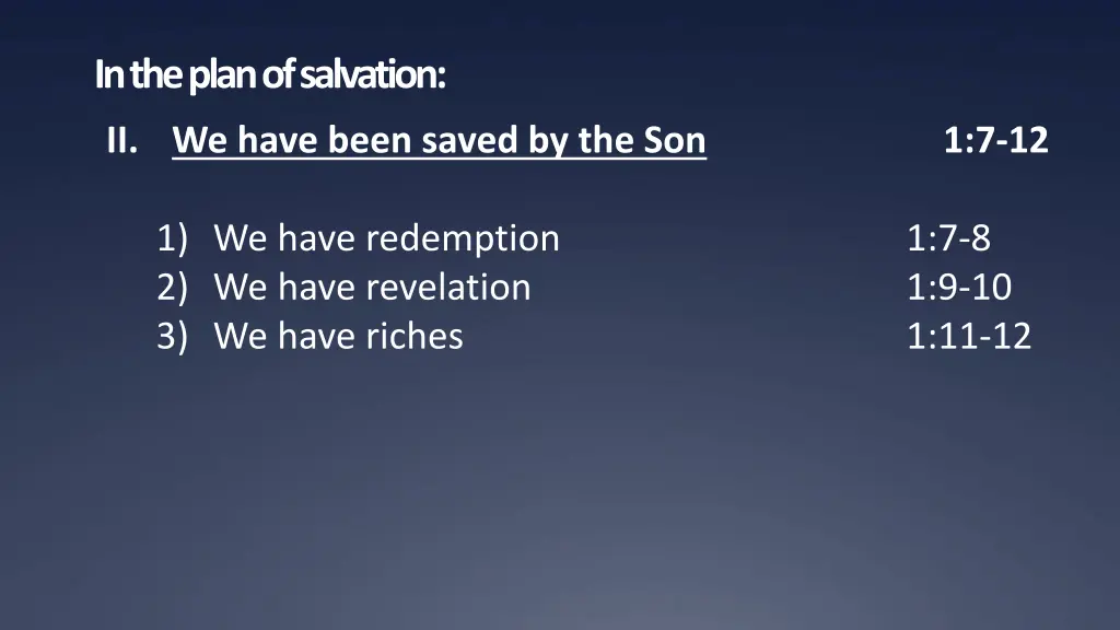 in the plan of salvation 1