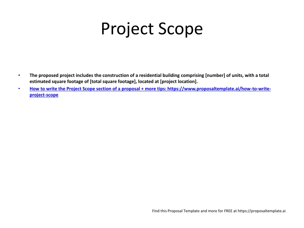 project scope