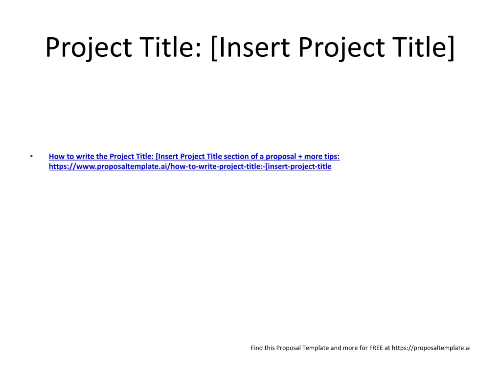 project title insert project title