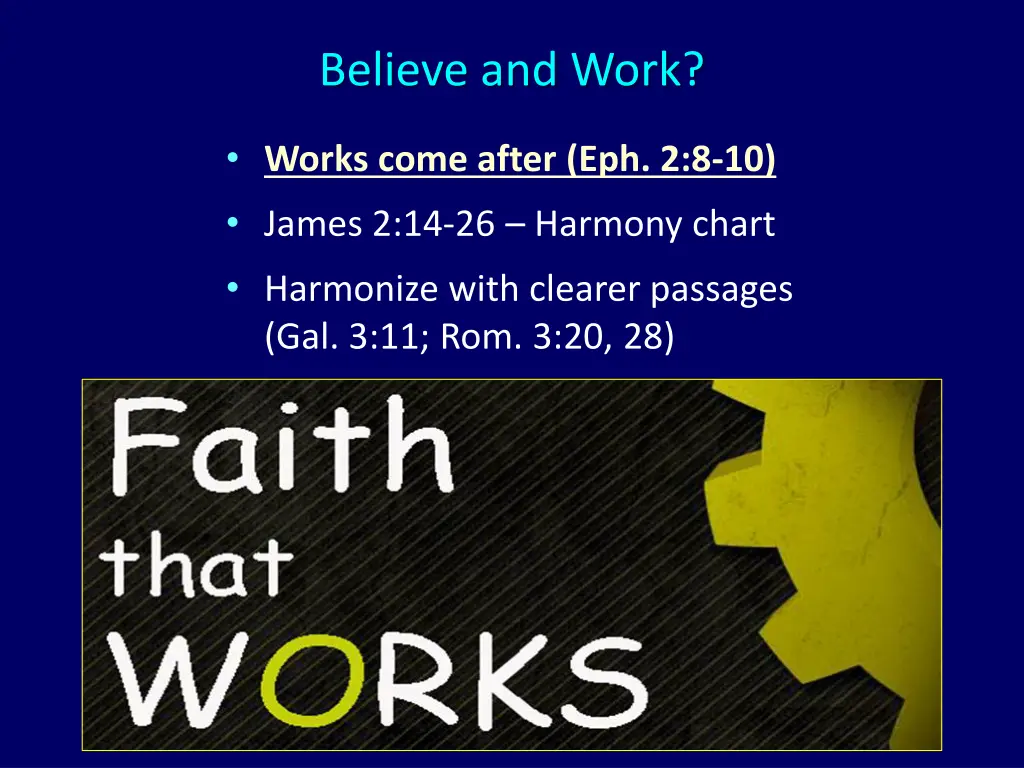 believe and work 1