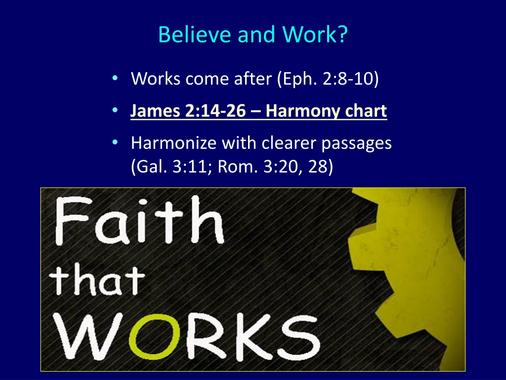 believe and work 2