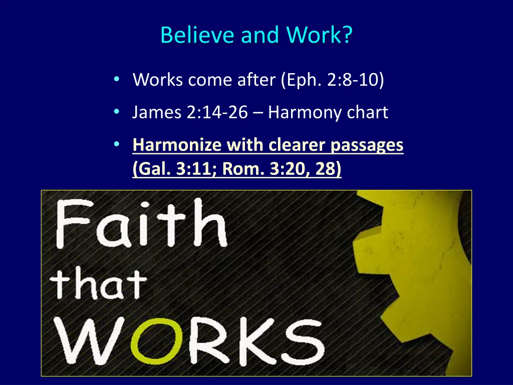 believe and work 3