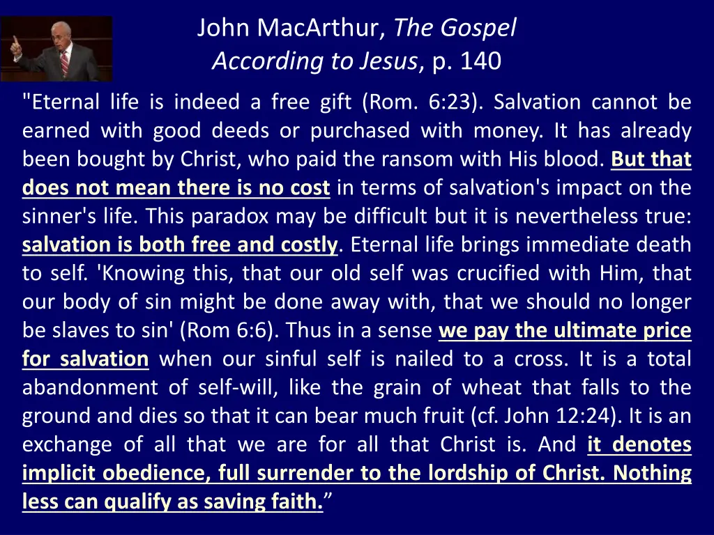 john macarthur the gospel according to jesus p 140