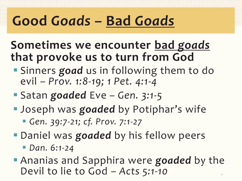 good goads bad goads 1