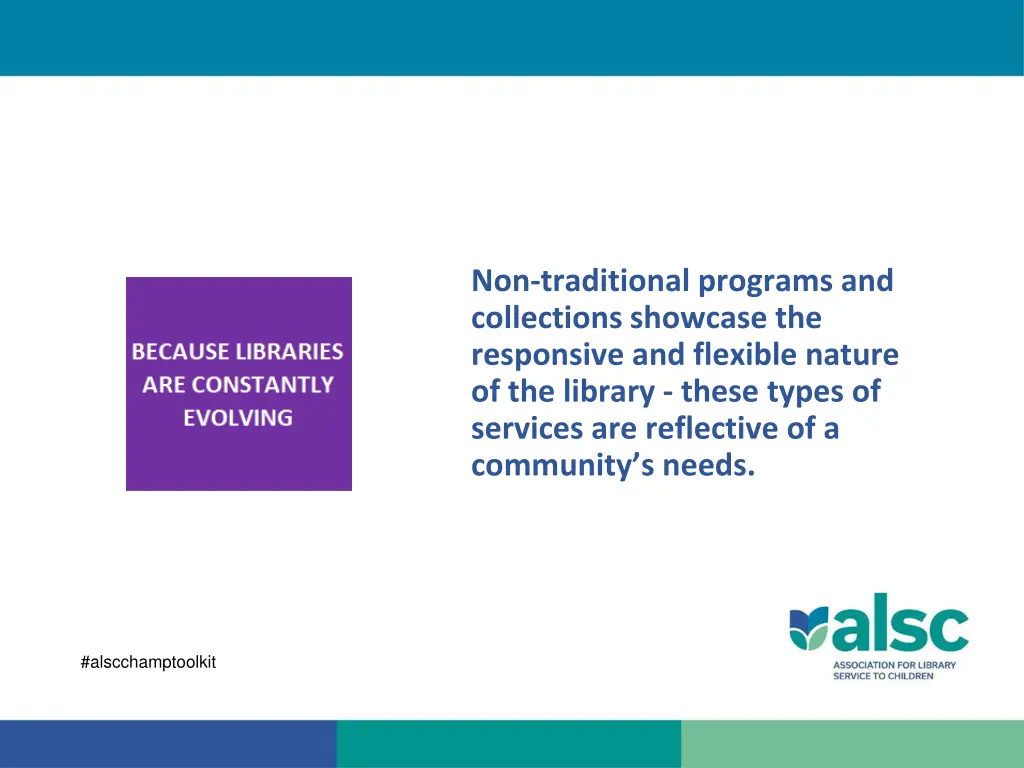 non traditional programs and collections showcase