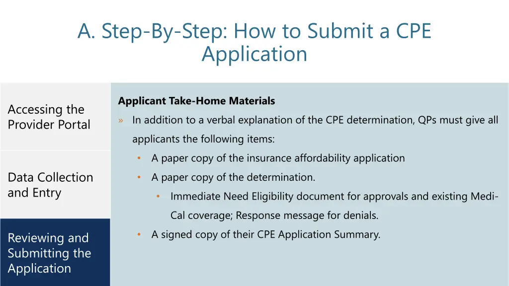 a step by step how to submit a cpe application 5
