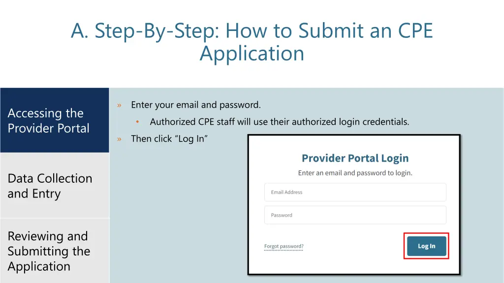 a step by step how to submit an cpe application 1