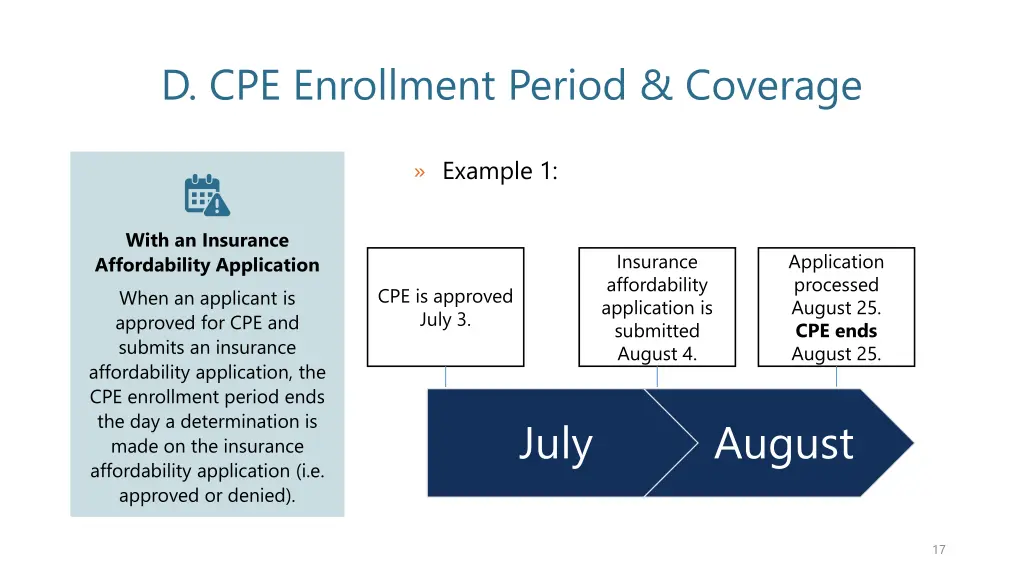 d cpe enrollment period coverage 3
