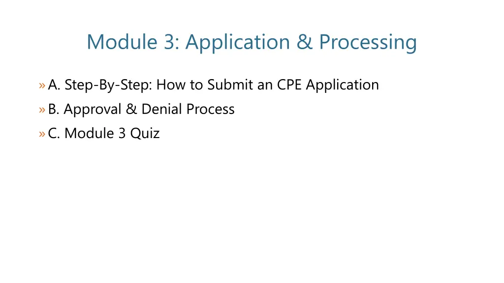 module 3 application processing 1