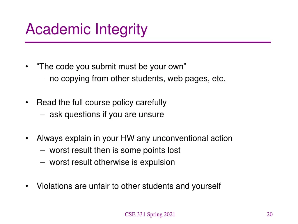 academic integrity