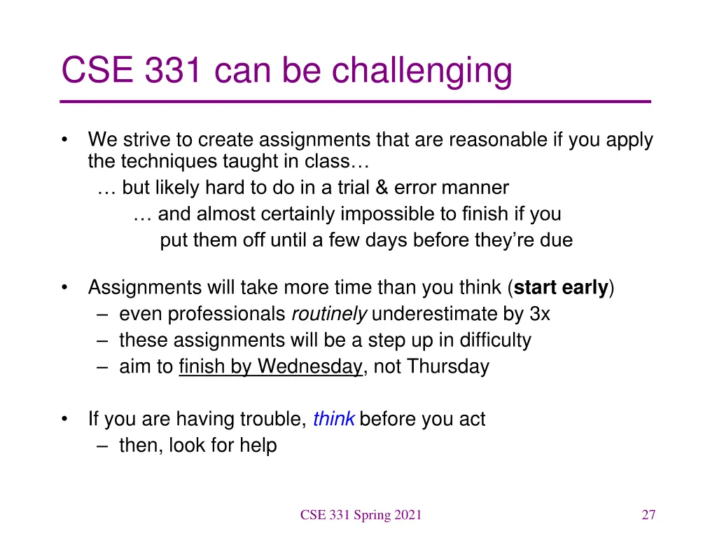 cse 331 can be challenging 1