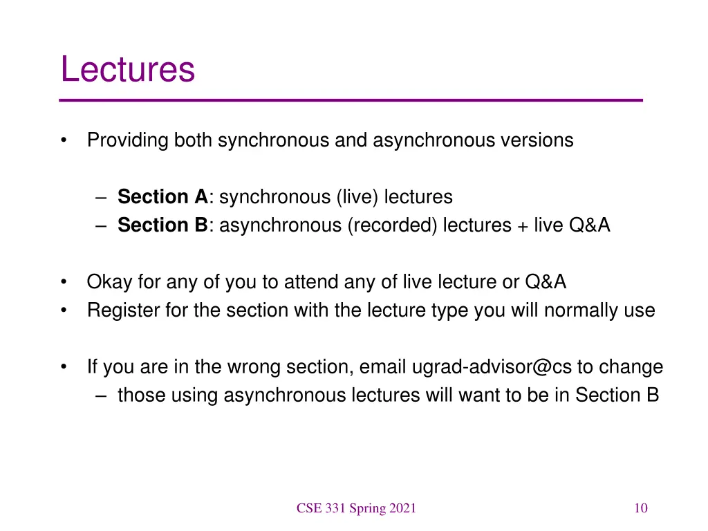lectures