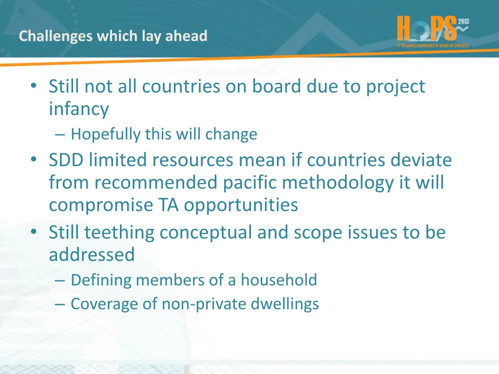 challenges which lay ahead