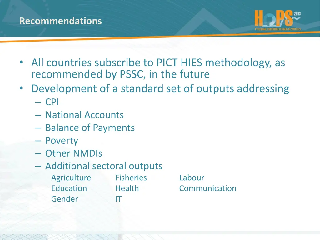 recommendations