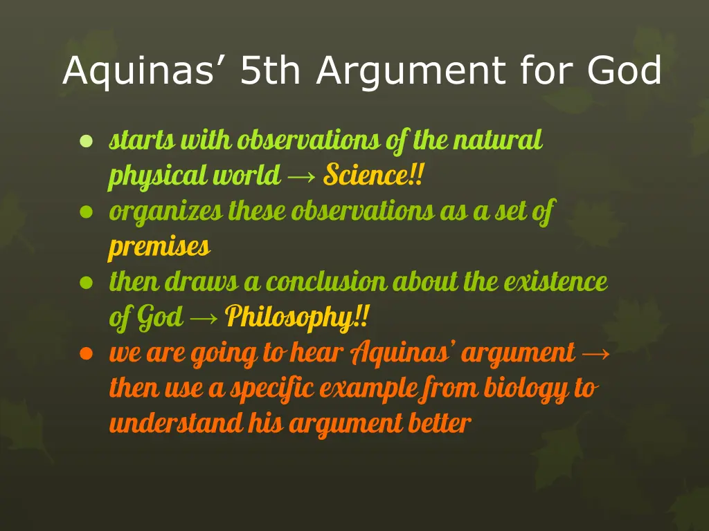 aquinas 5th argument for god