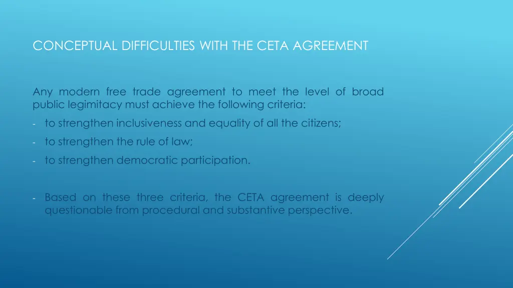 conceptual difficulties with the ceta agreement