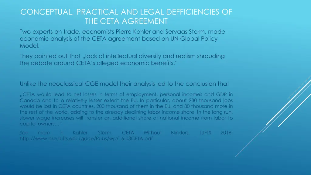 conceptual practical and legal defficiencies