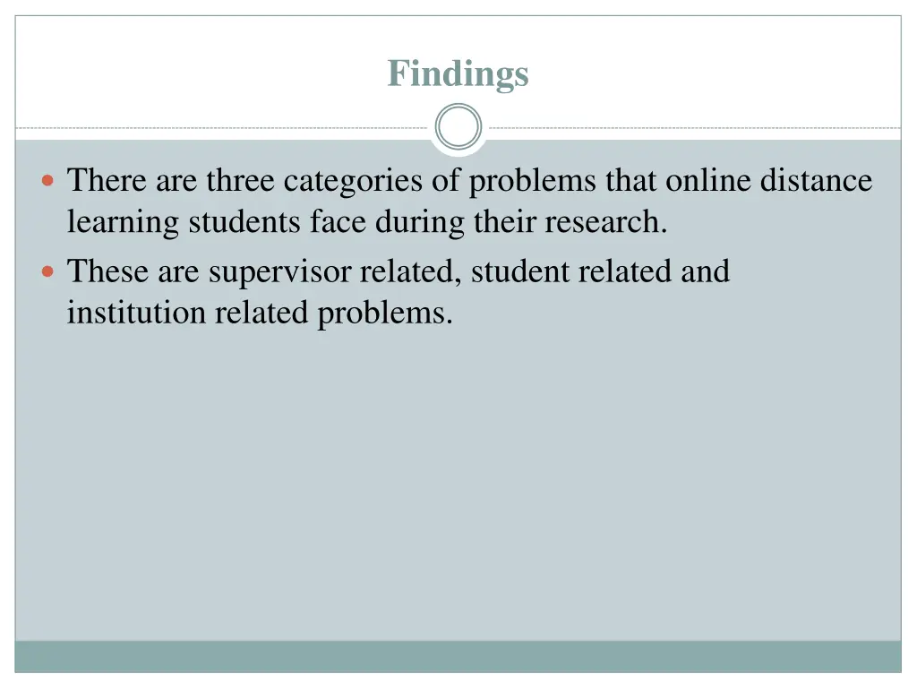 findings