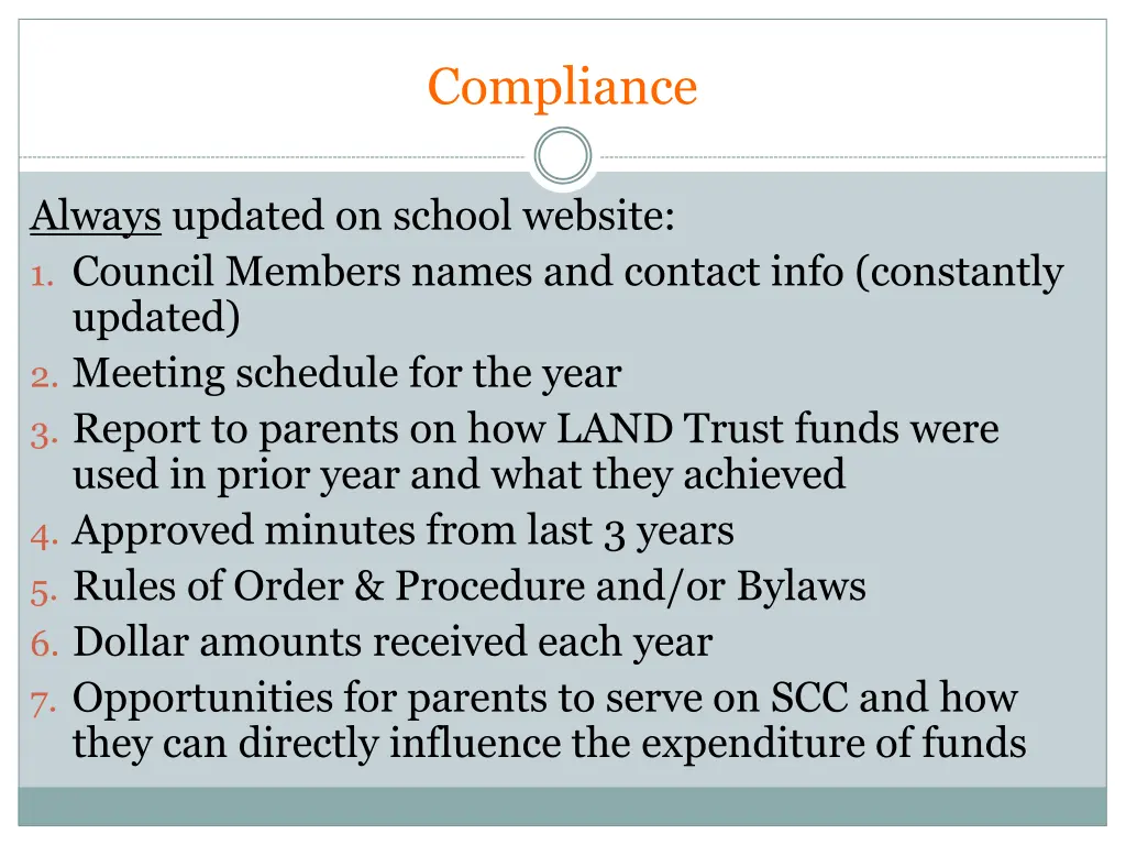 compliance