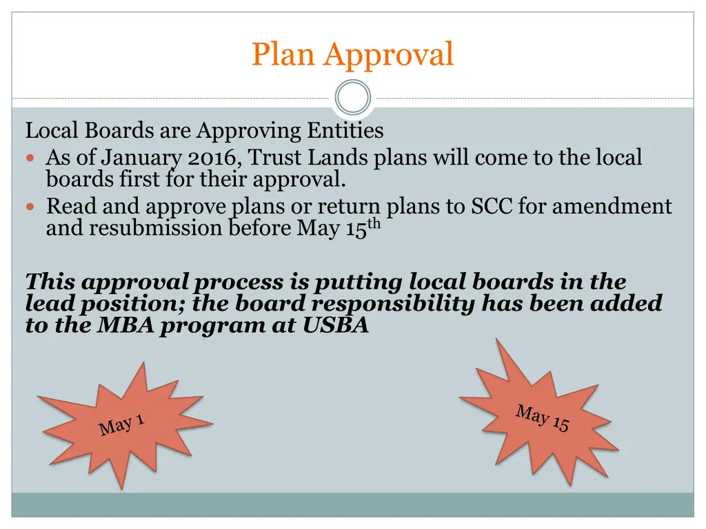 plan approval