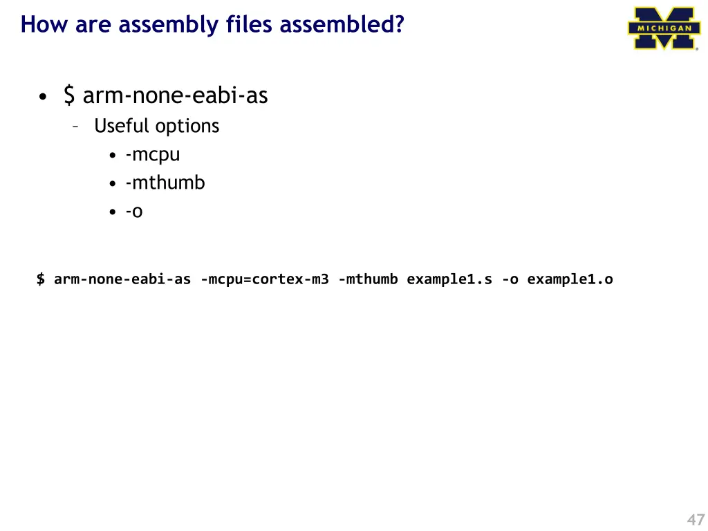 how are assembly files assembled