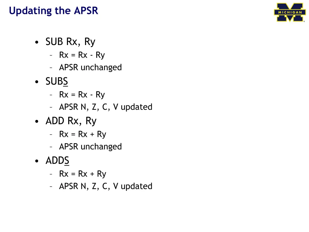 updating the apsr