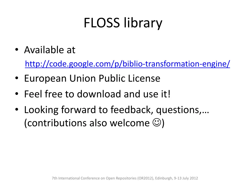 floss library