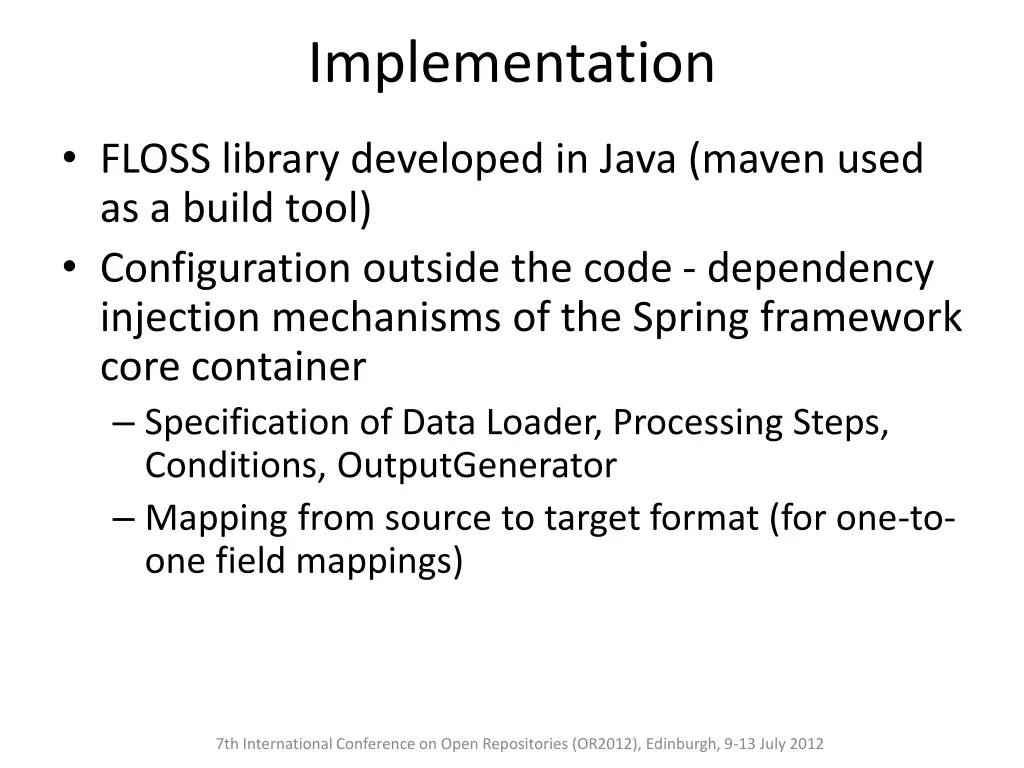 implementation