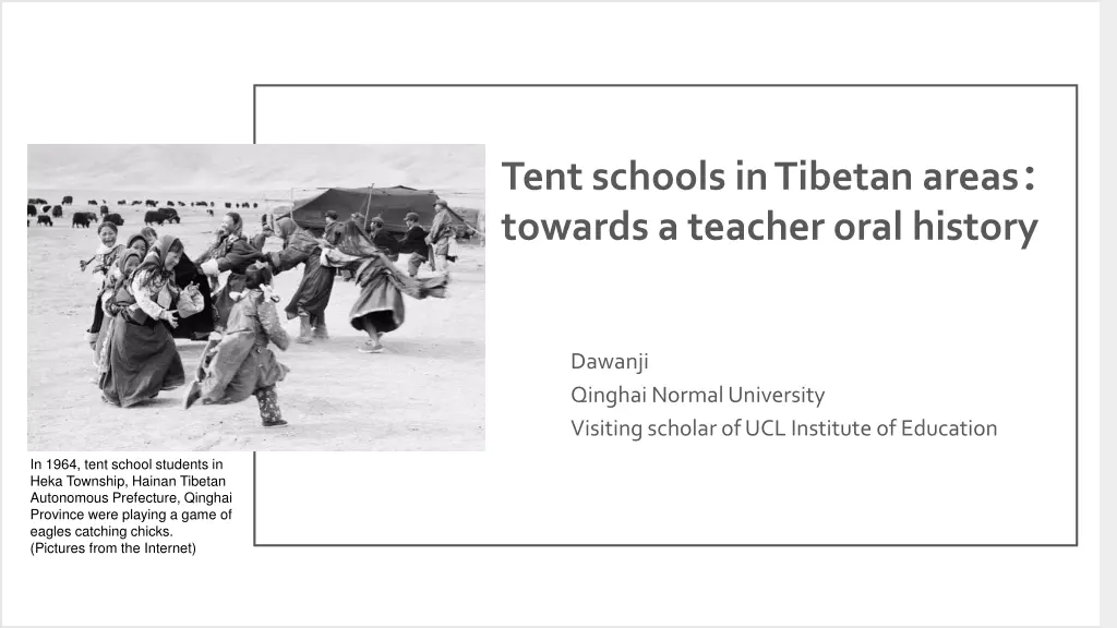 tent schools in tibetan areas towards a teacher