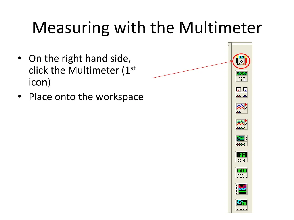 measuring with the multimeter
