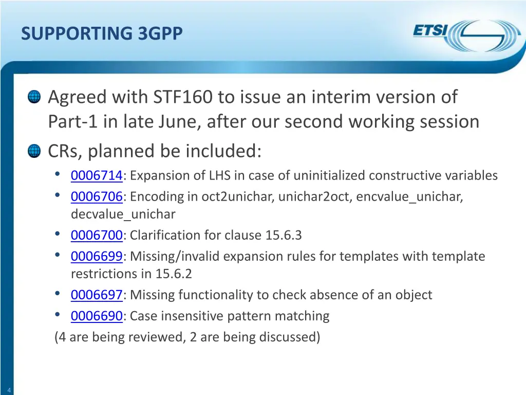 supporting 3gpp