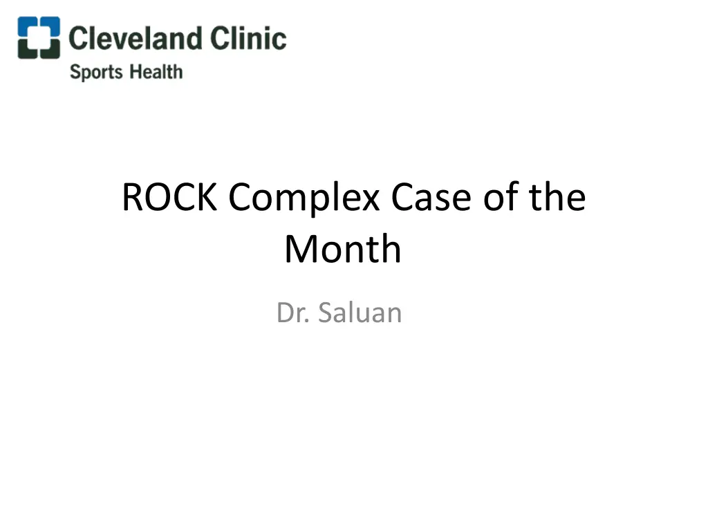 rock complex case of the month