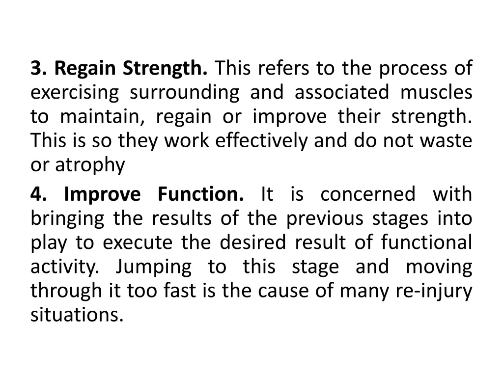 3 regain strength this refers to the process