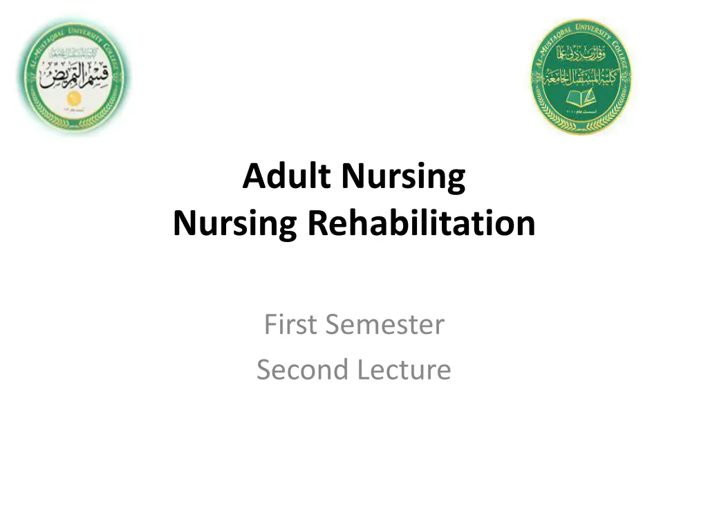 adult nursing nursing rehabilitation